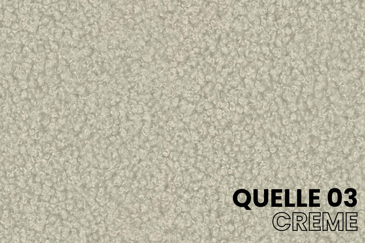 POLSTERBETT MEGAN 140/200 in Boucle Ecru - Ecru, Holz/Holzwerkstoff (140/200cm) - Deine Möbel 24