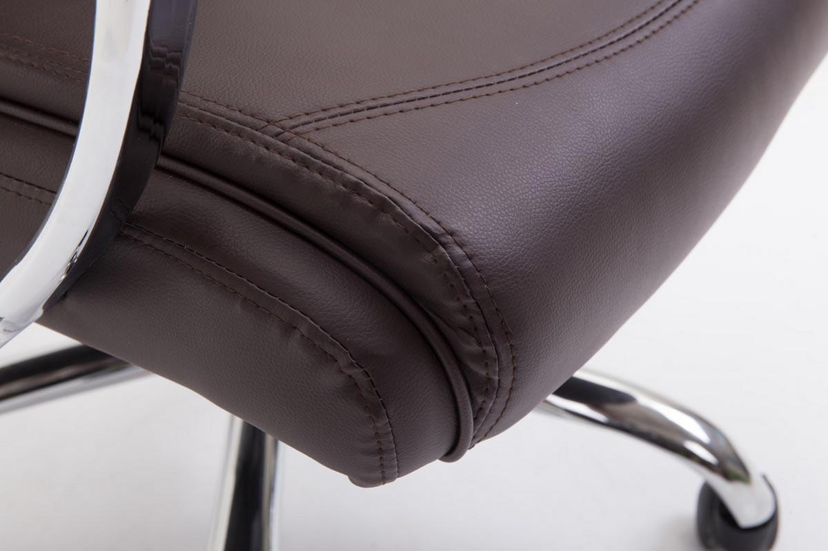 BÜROSTUHL Volute, Kunstleder Braun - Braun, Textil/Metall (65/125/73cm) - TPFLiving