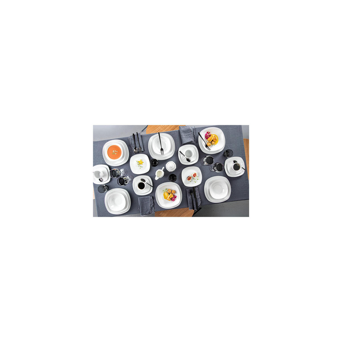 MÜSLISCHALEN SET BILGOLA - 6 teilig aus Porzellan - Weiß, Keramik (15cm) - Sänger