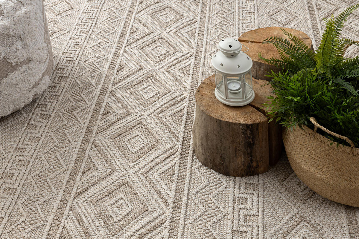 TEPPICH Origi 140/190 cm - Beige, Textil (140/190cm) - rugsX