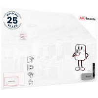 GLASBOARD - Premium SUPERWHITE Perlweiß 180x120cm - Weiß, Glas (180/120/0.7cm) - ALLboards