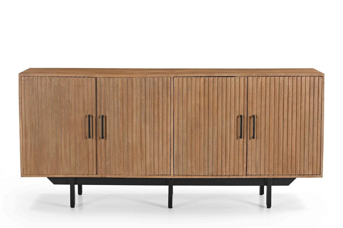 KOMMODE 180x40x80 aus Mangoholz, natürlich - Braun, Holz (180/80/40cm) - Giga Meubel
