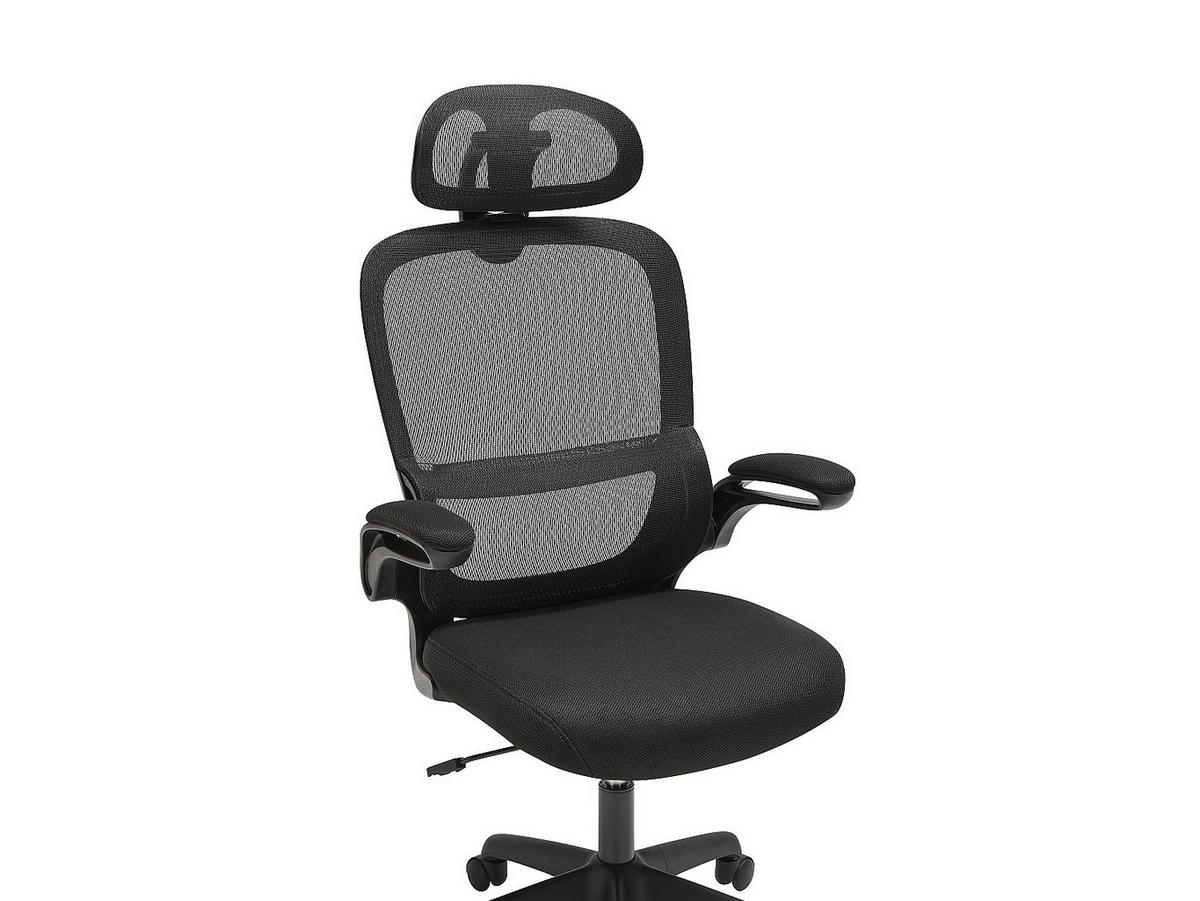 BÜROSESSEL - 63.5 x 63.5 - stoff - schwarz Nirano - Schwarz, Textil (63.5/124/63.5cm) - Vente-Unique