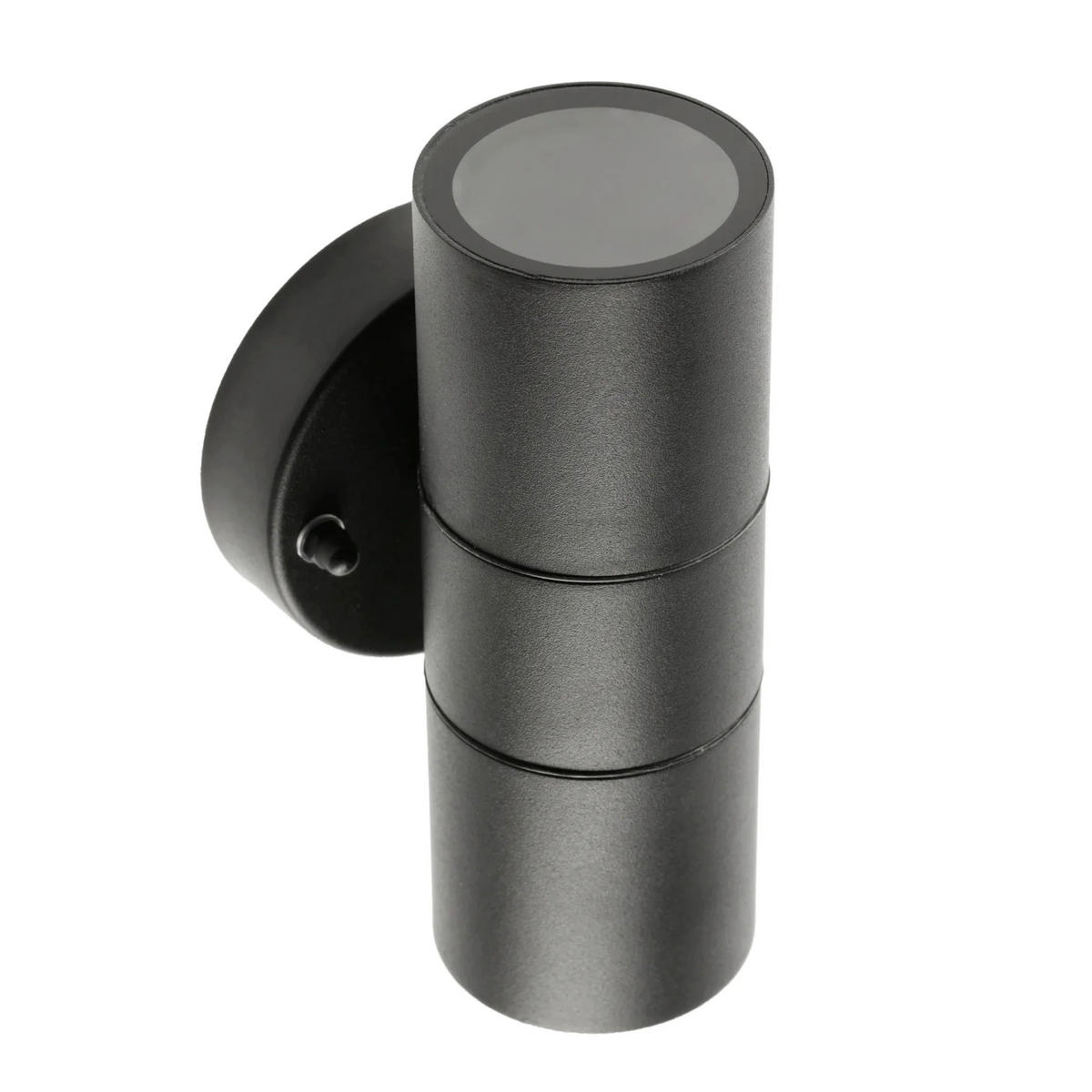 AUSSENWANDLEUCHTE Schwarz Edelstahl GU10 Auf und ab IP44 - Schwarz, Metall (9/16.5/8.5cm) - CGC Europe