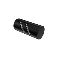 ENDSTÜCKE FÜR GARDINENSTANGEN 20 mm Ø, Zoena Schwarz, Packung 2 Stück - Schwarz, Metall (5.5/2.5/2.5cm) - INTERDECO