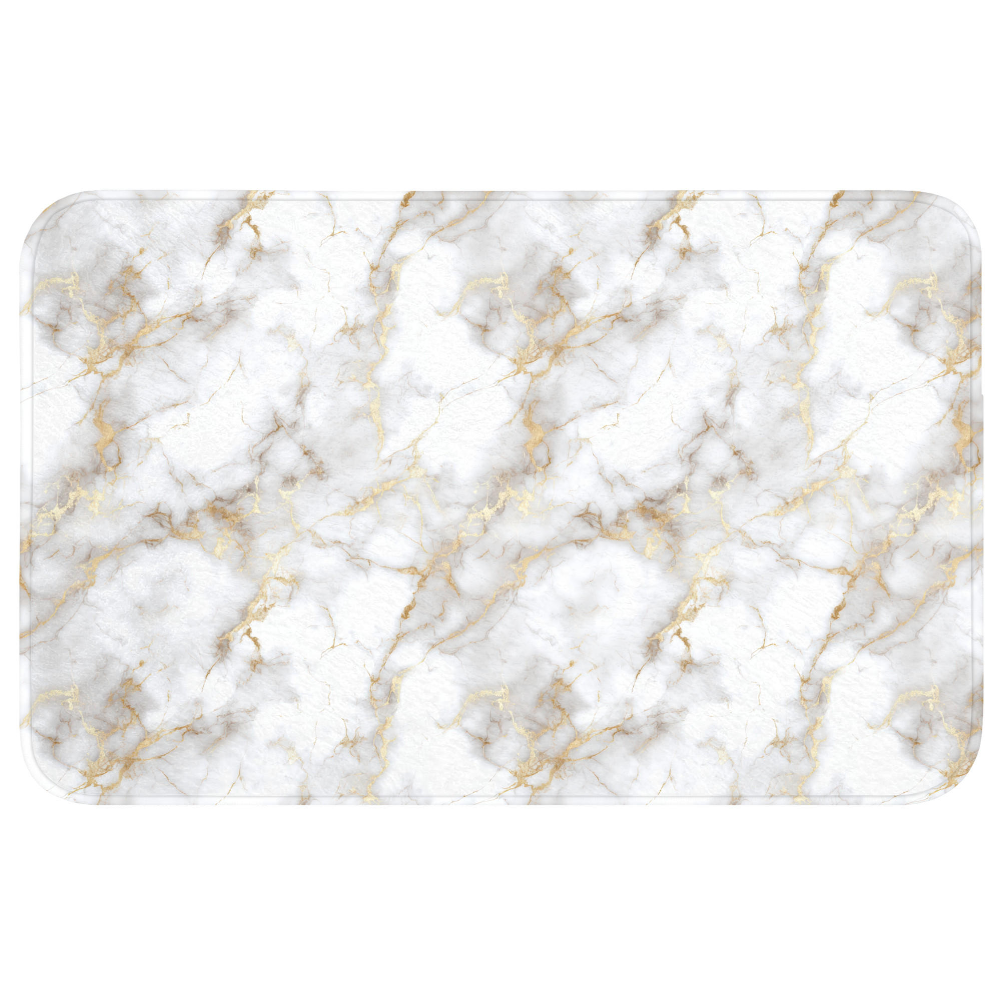 TEPIH ZA KUPAONICU Dragi kamen 80x50 cm - bijela, tekstil/plastika (80/50cm) - OnlyWow