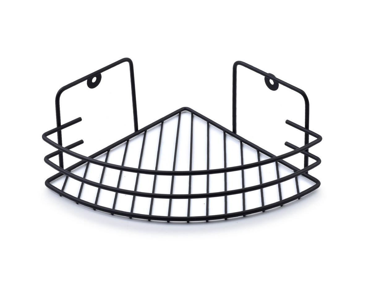 BADEZIMMERABLAGE Carl Schwarz 19/19/9 cm Metall - Schwarz, Metall (19/9/19cm) - Mondex