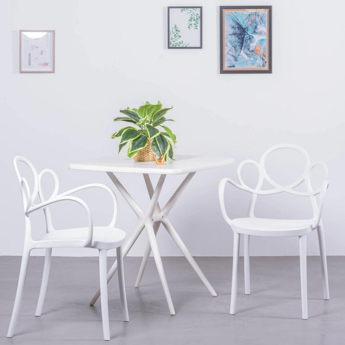 STUHL Kunststoff Weiß - Weiß, Kunststoff (56/84/45cm) - Nest Dream