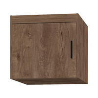 AUFSATZSCHRANK Storicos Eiche Lefkas 59,9/55/53 cm - 1T Modern - Braun, Holzwerkstoff/Kunststoff (60/55/53cm) - AX Living