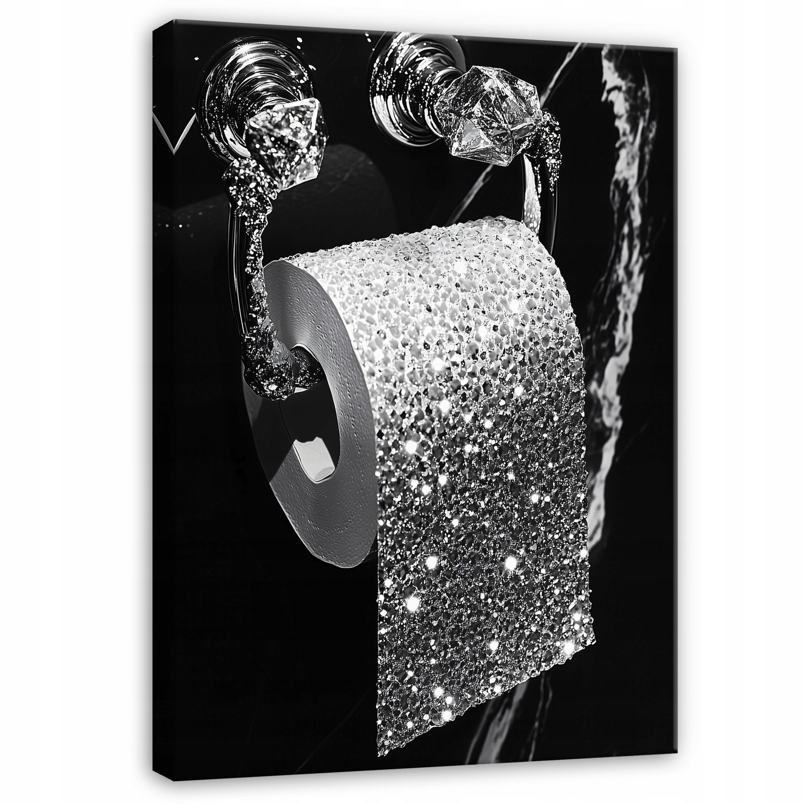WANDBILD XXL Abstrakt Schwrz weiß Modern Badezimmer 120x80 - Schwarz, Holzwerkstoff (80/120cm) - Wallarena