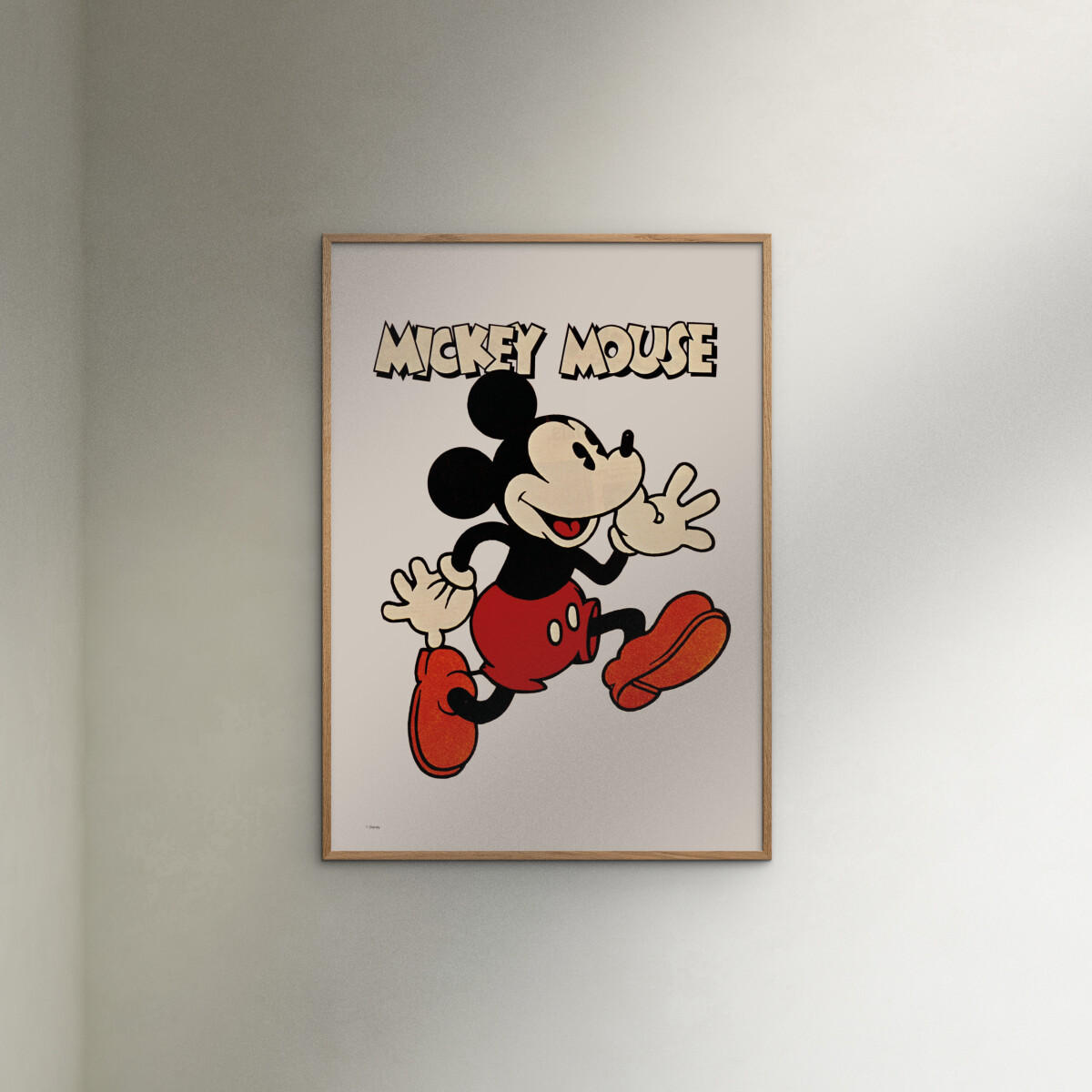 POSTER Disney - Mickey Mouse Vintage No. 01 - Beige, Papier (70/100/0.1cm) - Poster&Frame