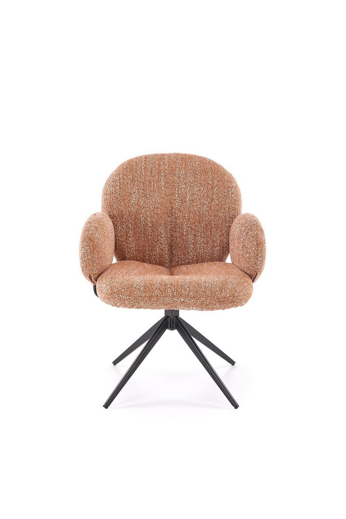 Sessel BERRY 360° gepolstert Rotbraun - Rotbraun, Textil (65/83/64cm) - Lookway