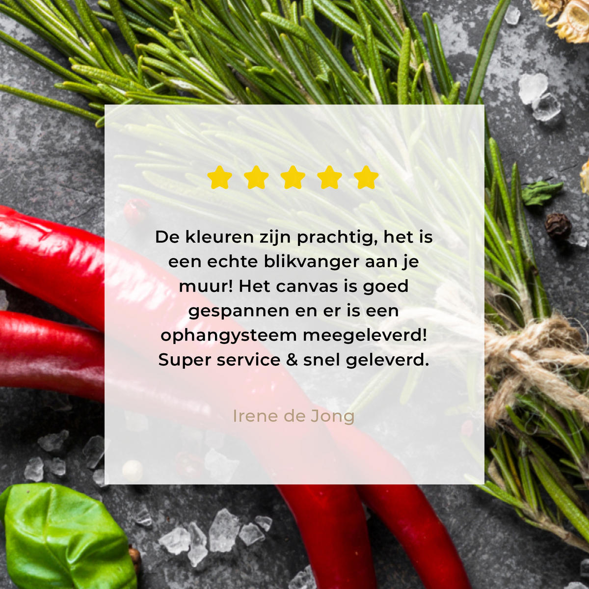 LEINWANDBILD Pfeffer - Kräuter - Gewürze - Beton 60x80 cm - Dunkelgrau, Textil (60/80cm) - MuchoWow