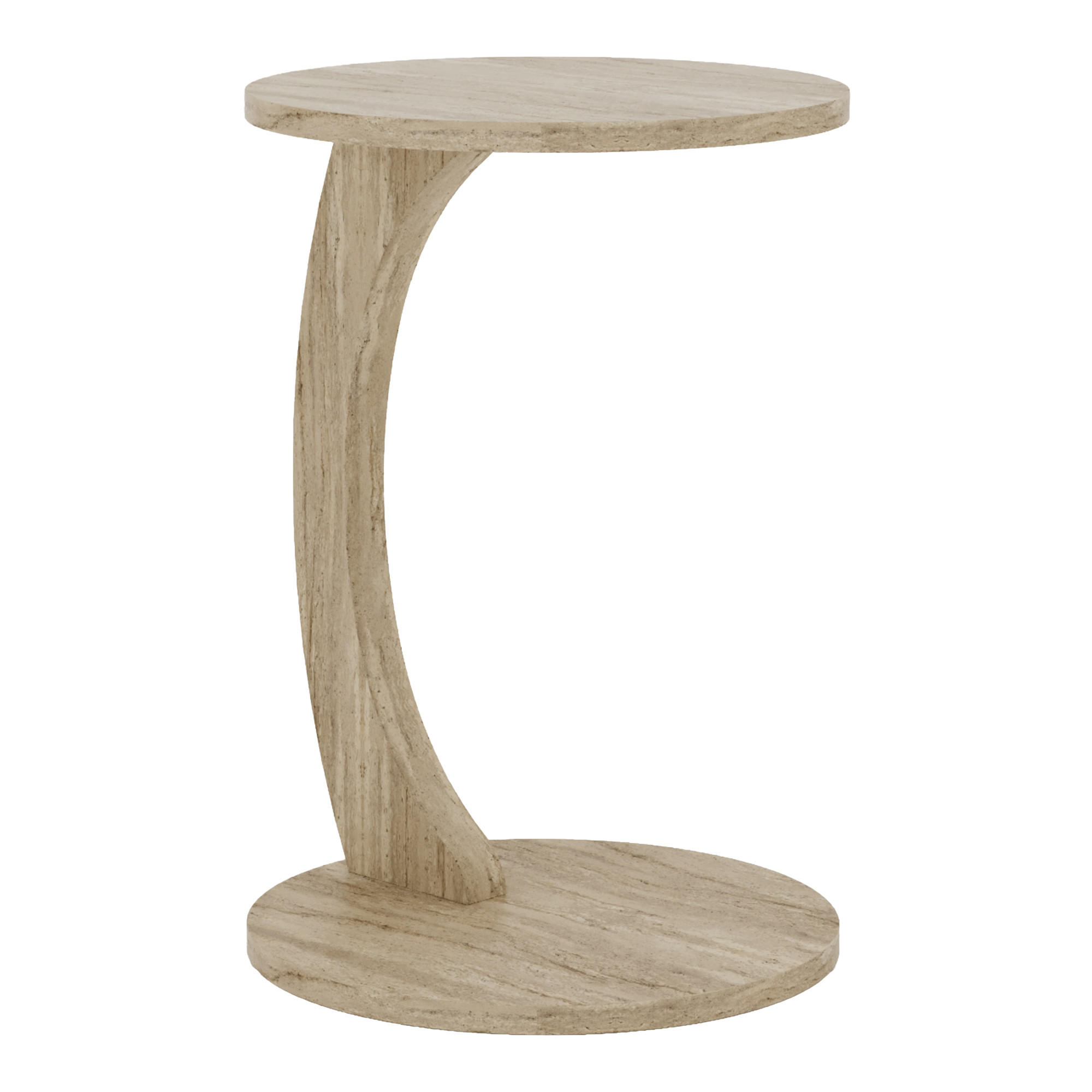 BEISTELLTISCH Holeby - Hellgrau, Holzwerkstoff (38/38/56cm) - [en.casa]