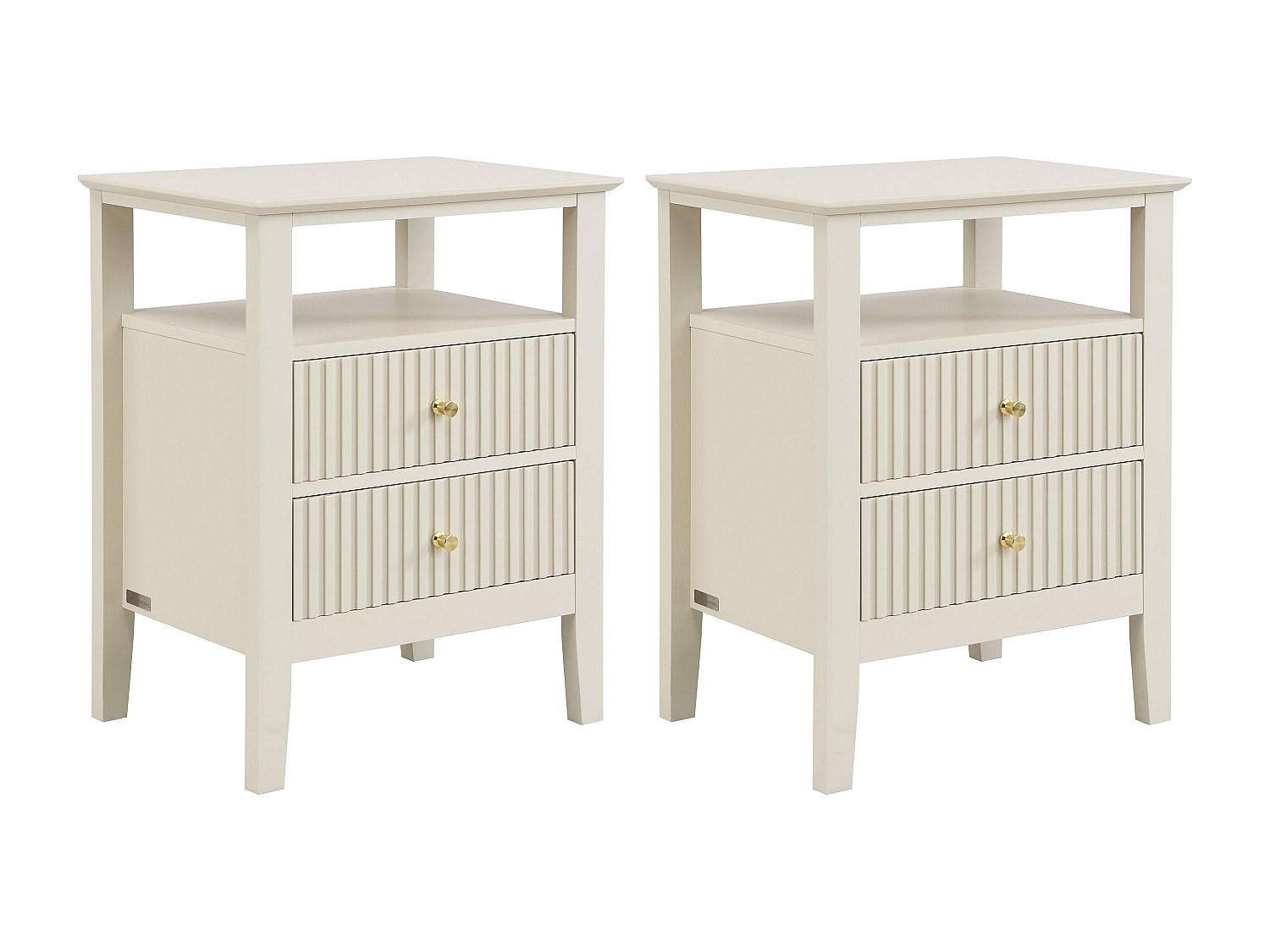 NACHTTISCH - 48 x 35 - holz - beige Niriva - Beige, Holz (48/62/35cm) - Vente-Unique