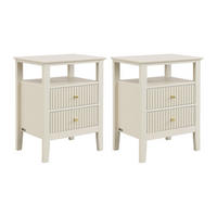 NACHTTISCH - 48 x 35 - holz - beige Niriva - Beige, Holz (48/62/35cm) - Vente-Unique