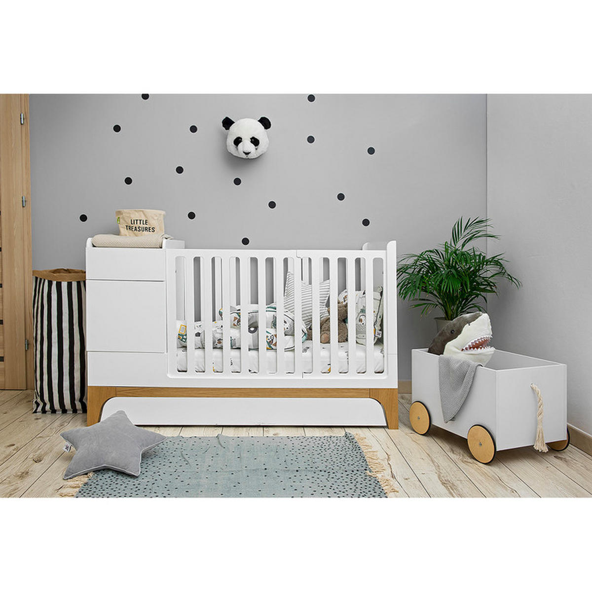 BETT Weiß - Weiß, Holzwerkstoff - Petits-meubles