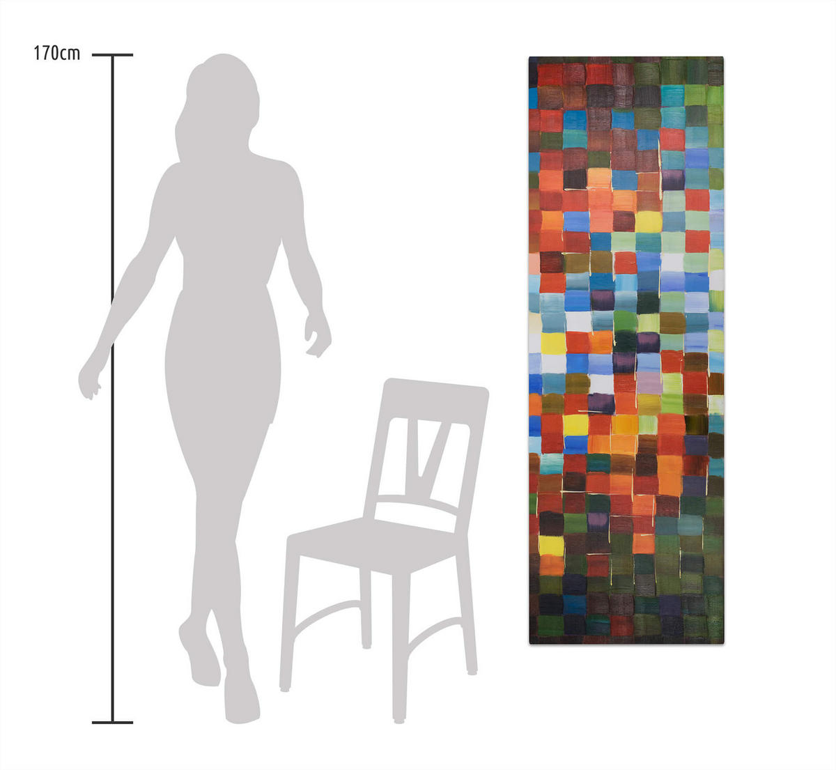 ÖLGEMÄLDE 50/150 cm - Multicolor, Holz/Textil (50/150cm) - KUNSTLOFT