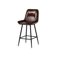 BARHOCKER Echtleder (Büffel) 50 x 59 x 106 cm braun IRON LABEL #114 - Braun, Leder (50/106/59cm) - Massivmoebel24