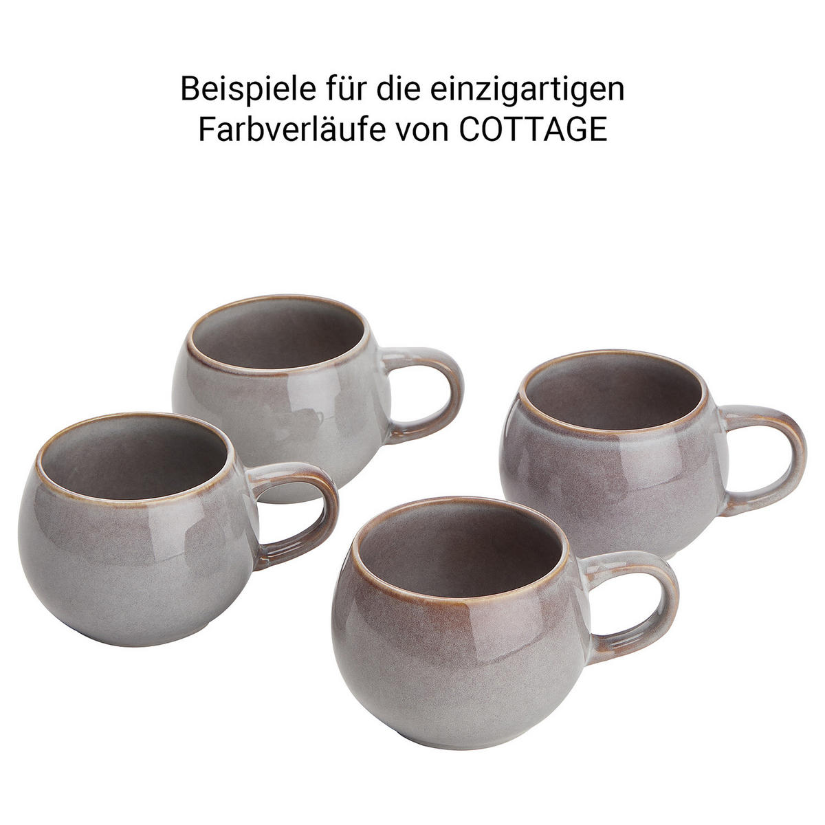 TASSE Cottage 350 ml - Grau, Keramik (0.35L) - Butlers