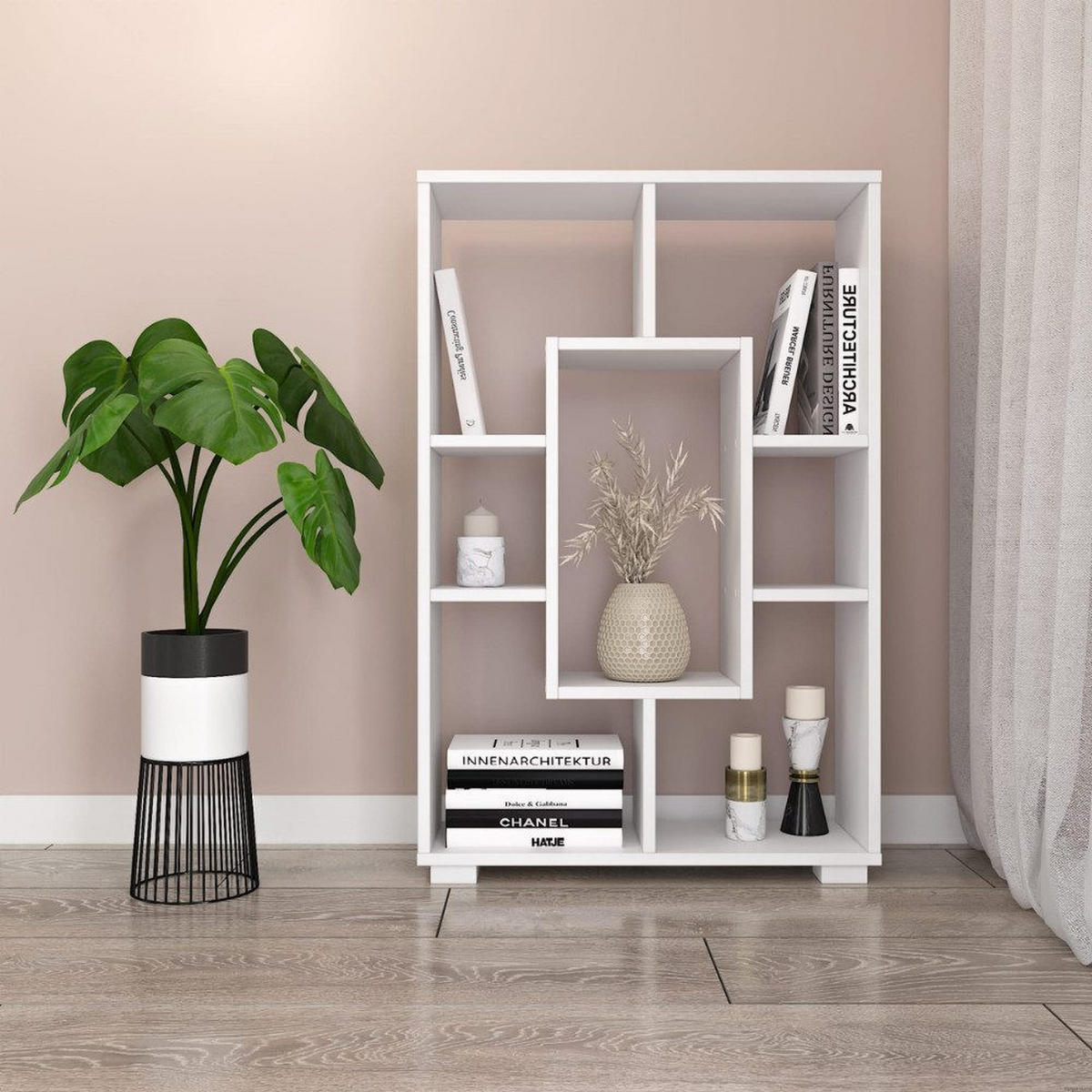 SCHWEBEBOARD WEISS 90x60 - Weiß, Holzwerkstoff (60/90/20cm) - Target Home