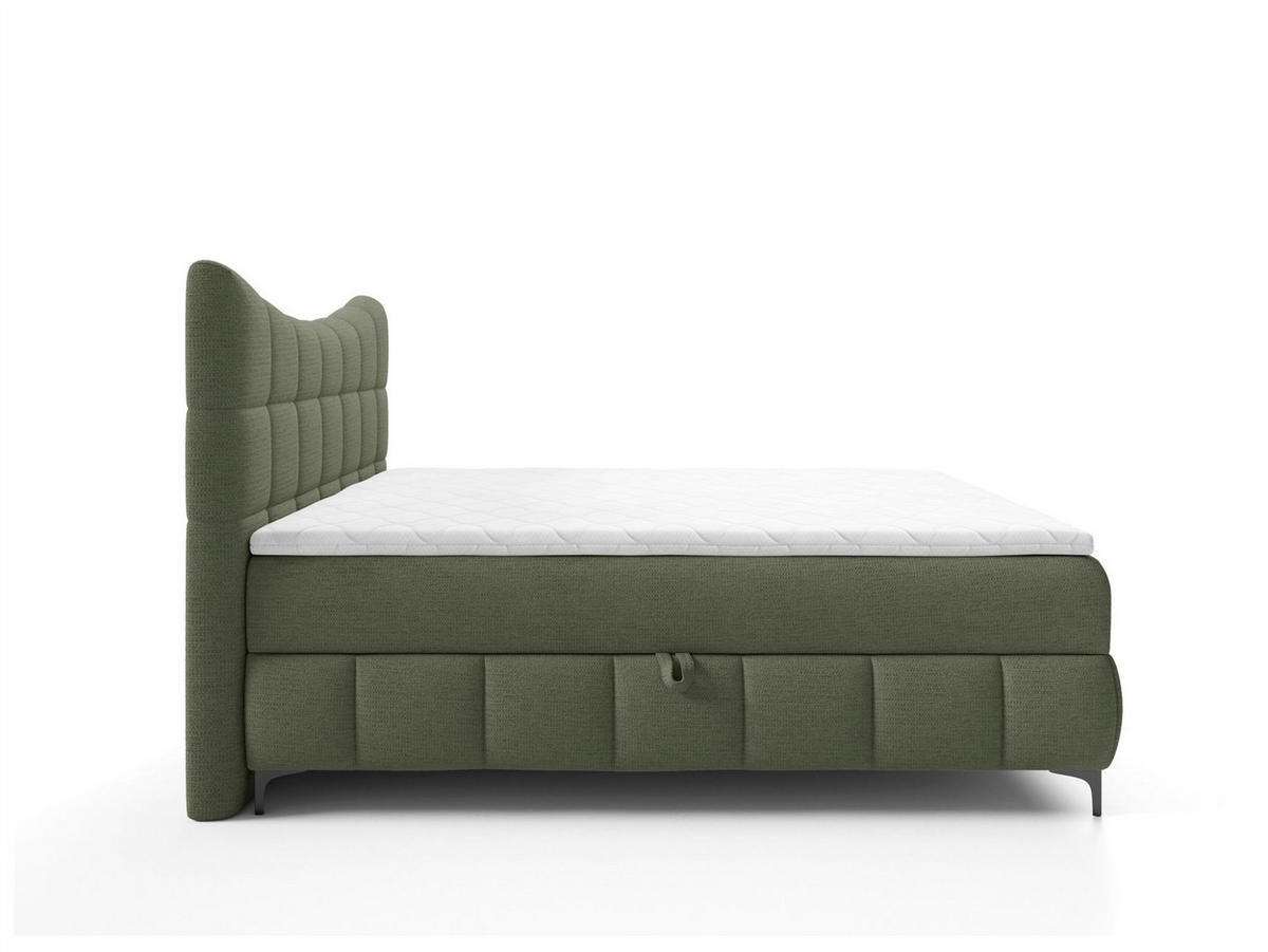 BOXBETT Charles In Aragon - Grün, Holzwerkstoff/Textil (180/200cm) - Fun Möbel