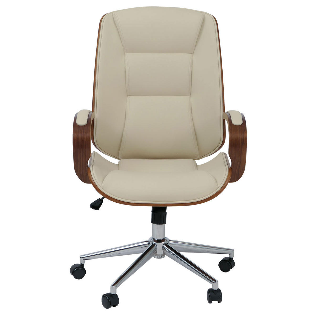 BÜROSTUHL Cremeweiß - Weiß, Textil (61/110/74cm) - Jamb