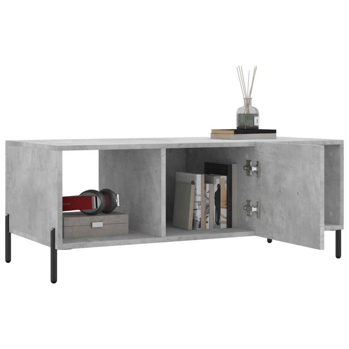 COUCHTISCH Betongrau 102x50x40 cm Holzwerkstoff - Grau, Holzwerkstoff (102/50/40cm) - furnicato