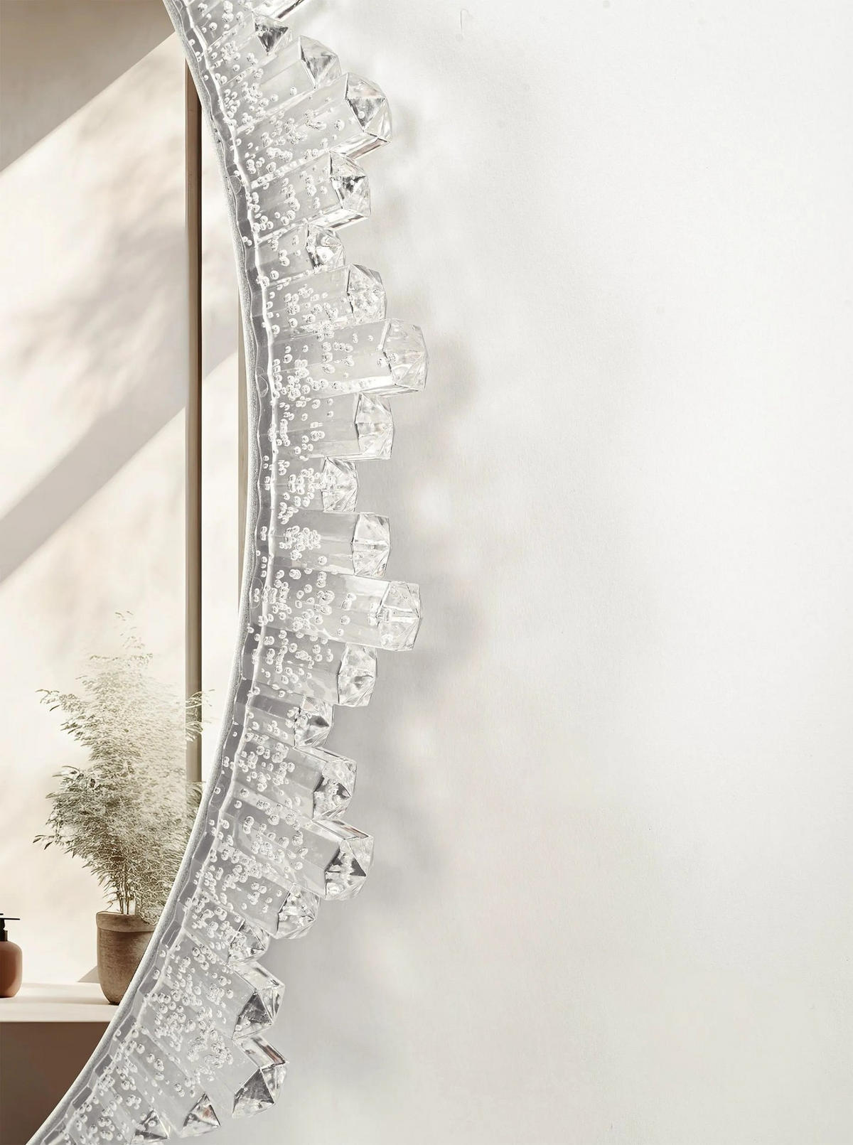 SPIEGEL Rea Led 60cm Bl807 - Weiß, Keramik (60/4.5/60cm) - REA