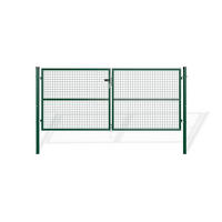 ZAUNTOR Olga Grün 3m H.130cm + TÜRCHEN 1m H.130cm - Grün, Metall (306/131cm) - Casanoov