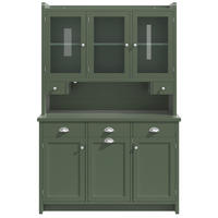 BUFFETSCHRANK Retro Grün 120/40/180 cm - Grün, Holz (120/180/40cm) - PANGIVO