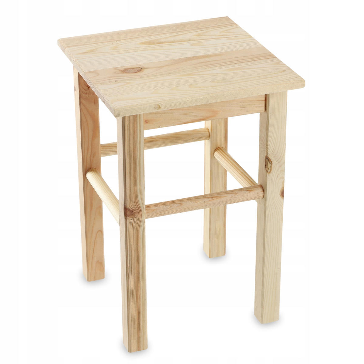 KÜCHENHOCKER aus Holz 44 x 30 cm - Naturfarben, Holz (30/44cm) - KADAX
