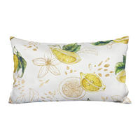 KISSENHÜLLE Italy Collection Zitronen 30/50 cm - Ecru/Gelb, Textil (30/50cm) - beties Heimtextil