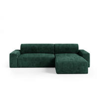 ECKSOFA Fabio 3 Sitzplätze Grün - Grün, Holz (300/185cm) - Petits-meubles