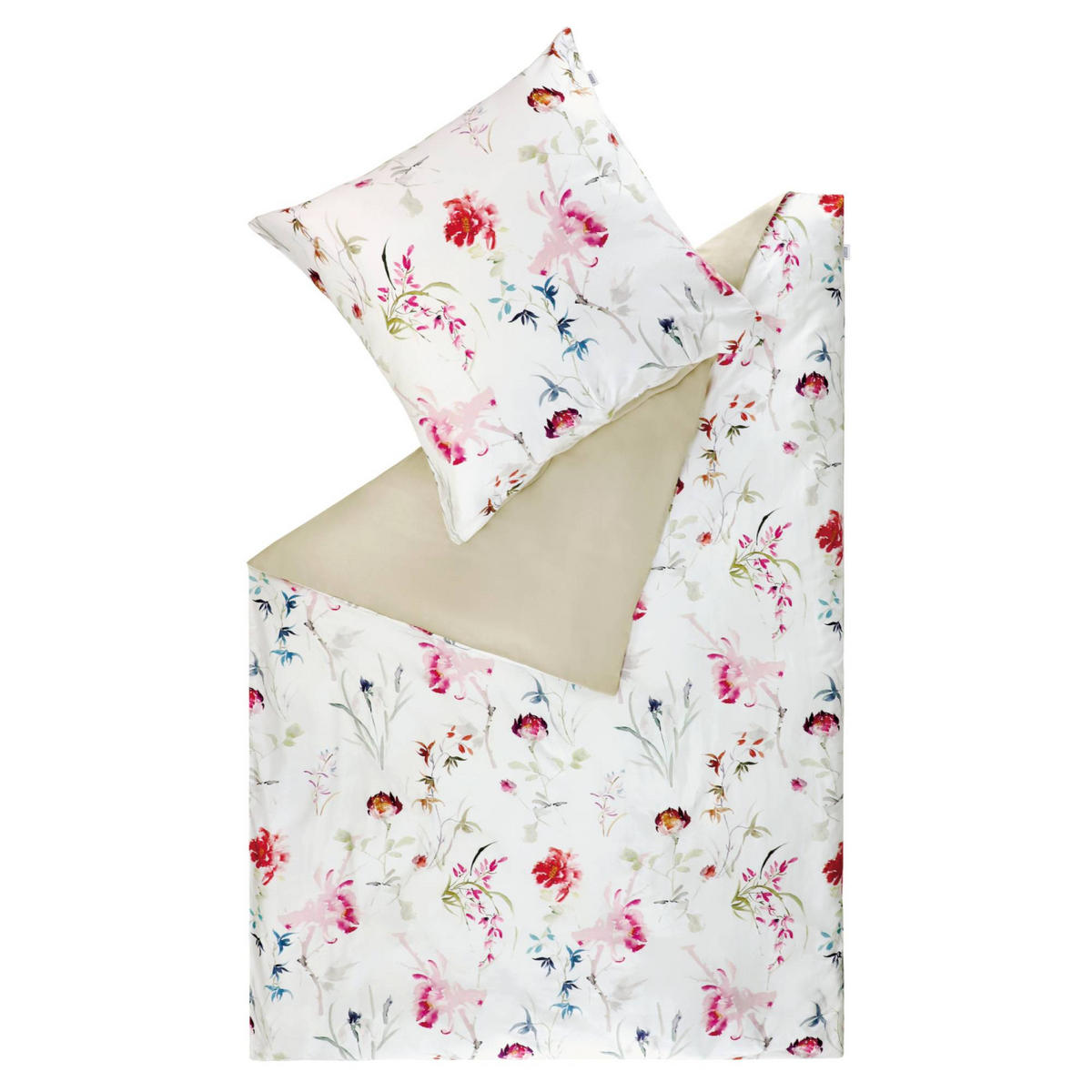 SATIN BETTWÄSCHE FLORENCE - Multicolor, Textil (135/200cm) - Schöner Wohnen