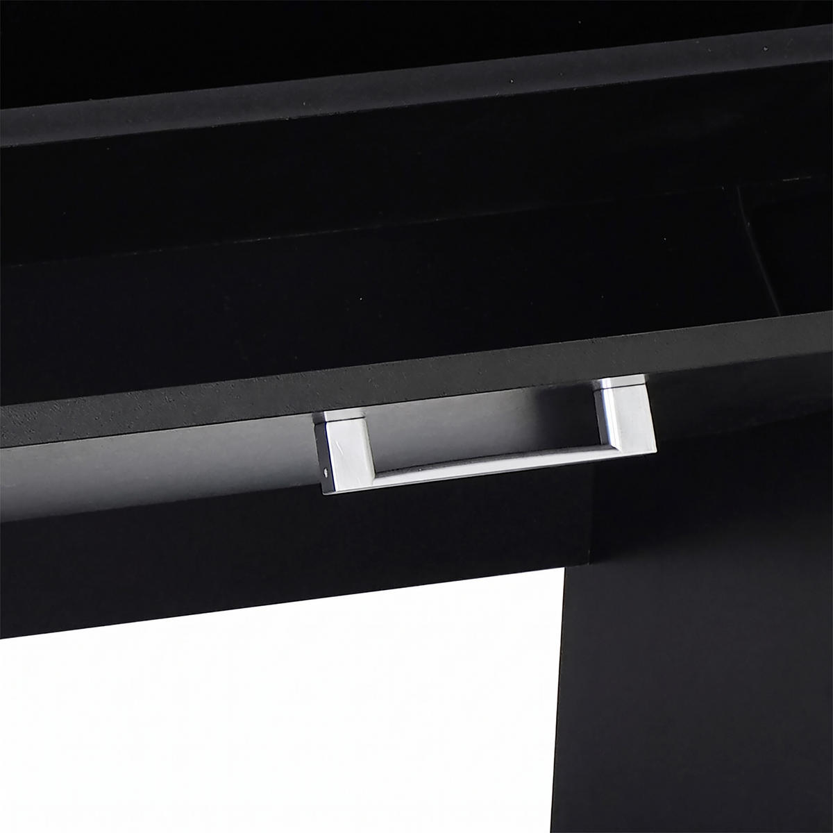 SCHUHSCHRANK Schwarz industriell 2 Klappen 90x80x23,5 cm - Schwarz, Holzwerkstoff/Kunststoff (80/90/23.5cm) - Relaxdays
