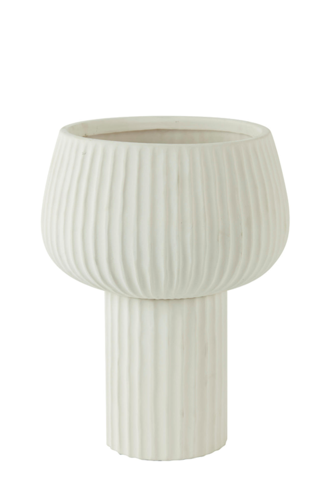 VASE Feya Weiß Ø27,5/36 cm - Weiß, Keramik (36cm) - Light & Living