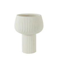 VASE Feya Weiß Ø27,5/36 cm - Weiß, Keramik (36cm) - Light & Living