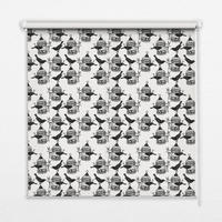 VNÚTORNÁ roleta - okenná roleta - roleta - 100x100 cm - Čierne havrany - čierna, plast (100/100/0.5cm) - TULUP