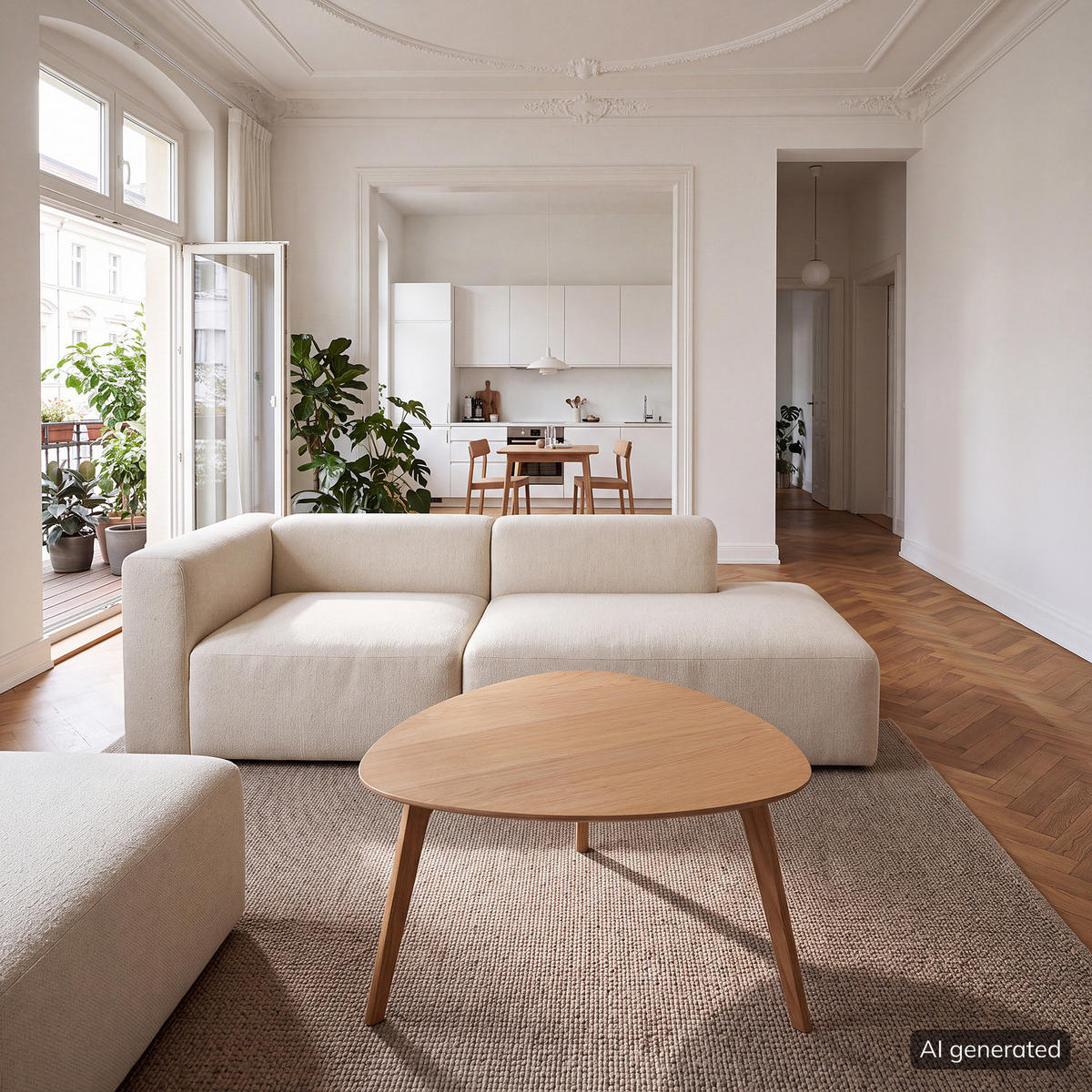 COUCHTISCH - Eiche teilmassiv - Eichefarben, Holz/Holzwerkstoff (80/80/40cm) - home24