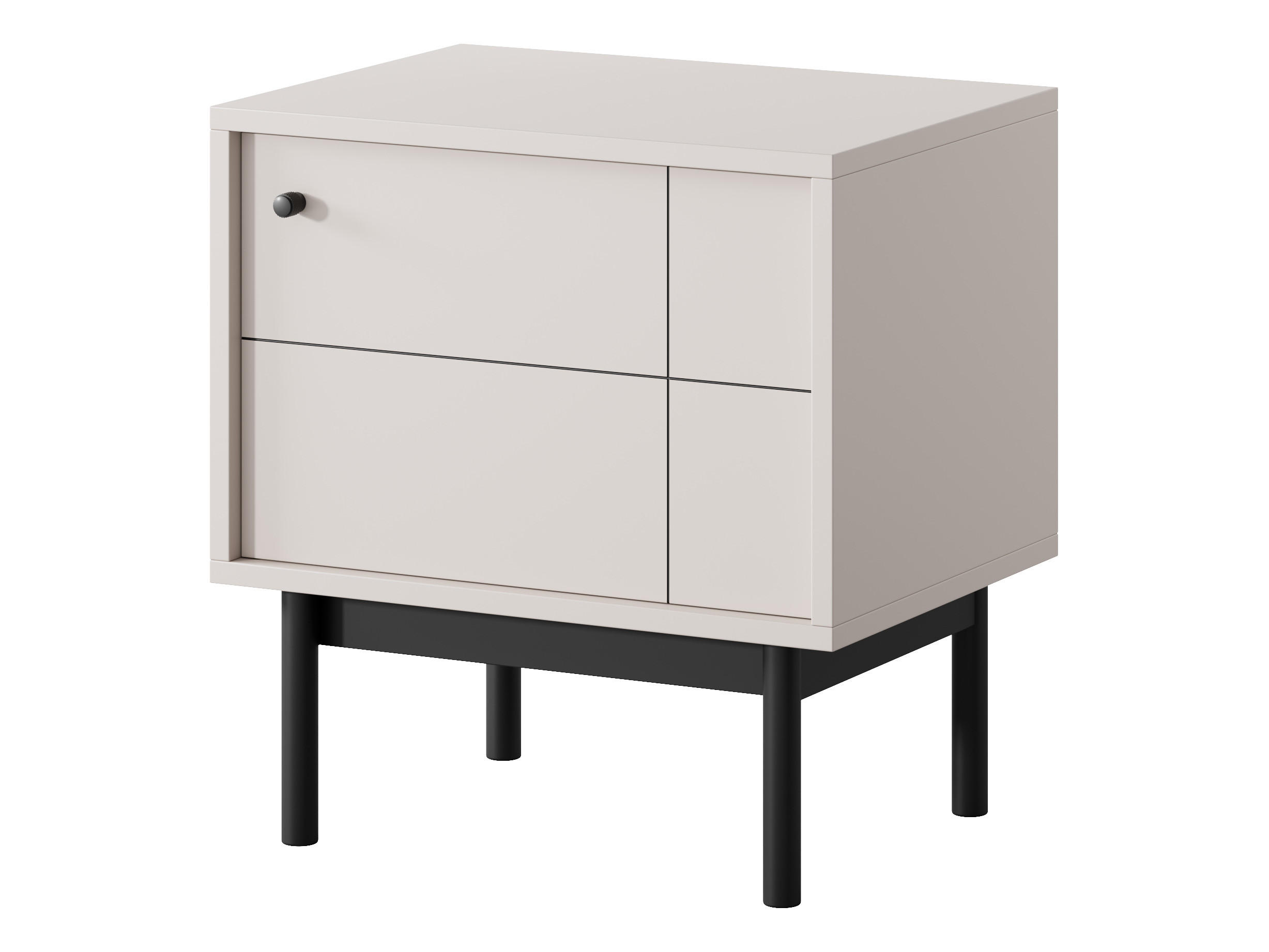 NACHTTISCH GIAPPONESE 53,5/56,6/39 cm Kaschmir - Kaschmir, Holzwerkstoff (53.5/56.6/39cm) - MASSENO