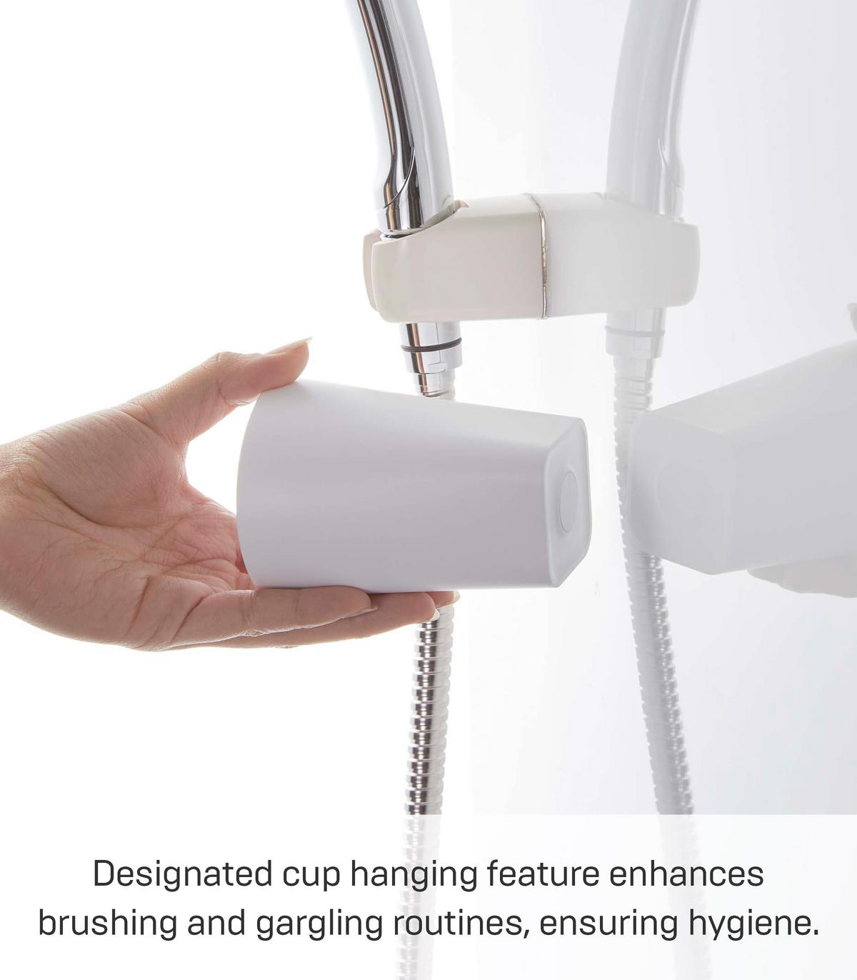 BECHERHALTER Film Hook 5487 - Weiß, Kunststoff (7/9.5/7cm) - Yamazaki