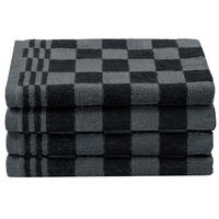 GESCHIRRTÜCHER, 4er-Set, 50x50 cm, 100% Baumwolle, Schwarz - Schwarz, Textil (50/50cm) - Zollner