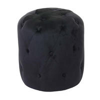 HOCKER Schwarz - Schwarz, Textil (39/42/39cm) - MCW