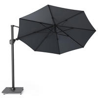 AMPELSCHIRM rund 3.5 m Challenger T² Basic 360° kippbar anthrazit/anthrazit - Anthrazit, Metall (350/350cm) - Platinum