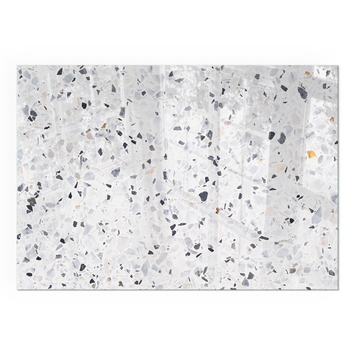 GLASPLATTE für Kamin 100x70 cm - Weiß, Glas (100/70/0.4cm) - TULUP