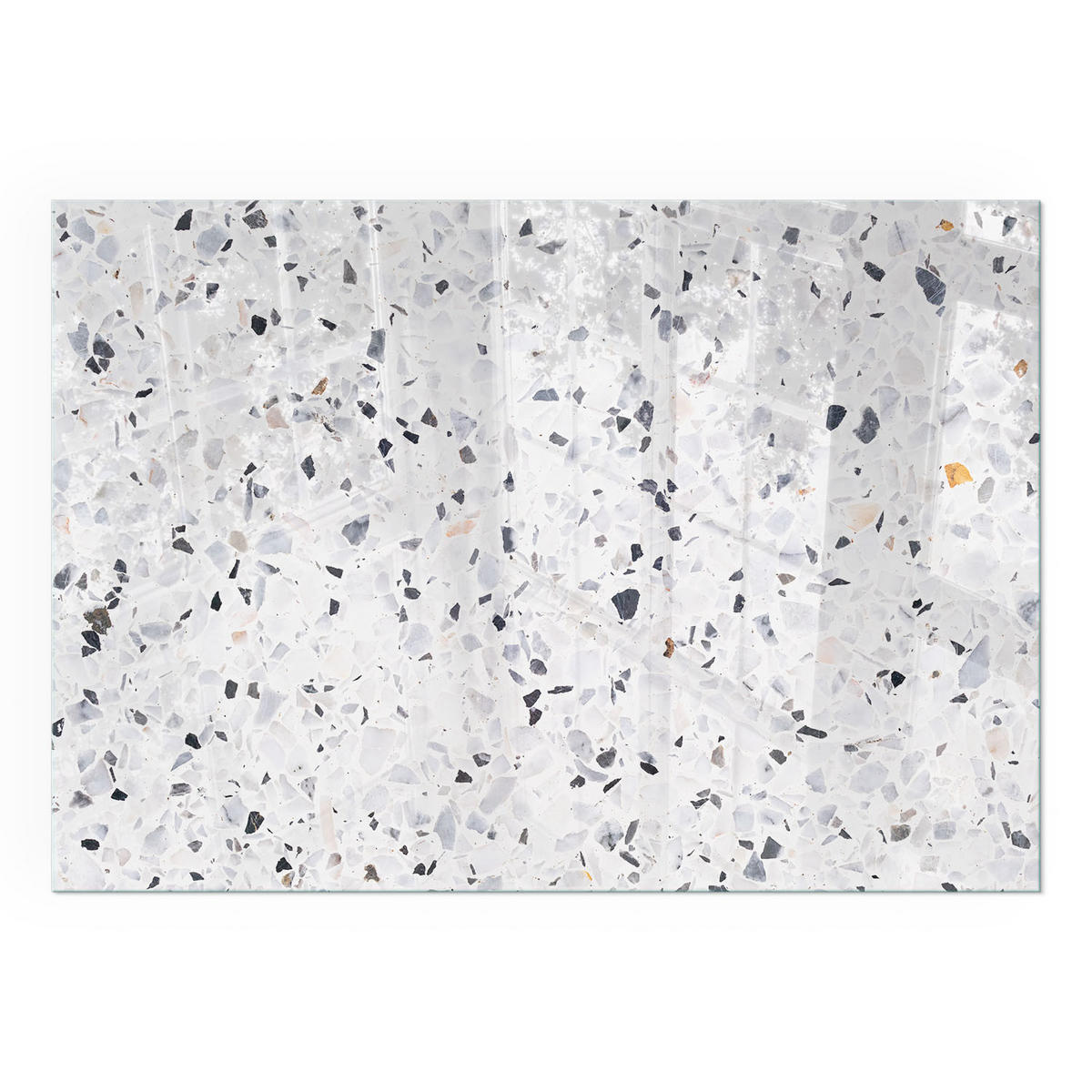 GLASPLATTE für Kamin 100x70 cm - Weiß, Glas (100/70/0.4cm) - TULUP