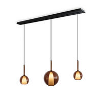 HÄNGELEUCHTE Belluna Braun Ø 14/24cm - Braun, Glas (14/14/35cm) - s.luce