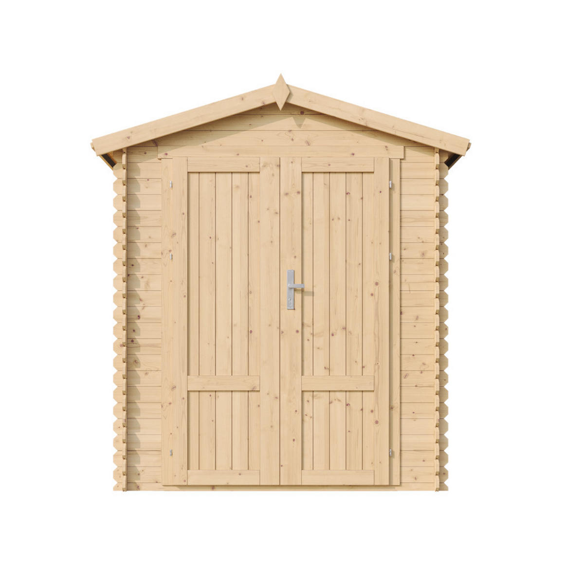 HOLZ-GARTENHAUS 2,82 m² TIMBELA M320F1 - Naturfarben, Holz (196/218/186cm) - Timbela