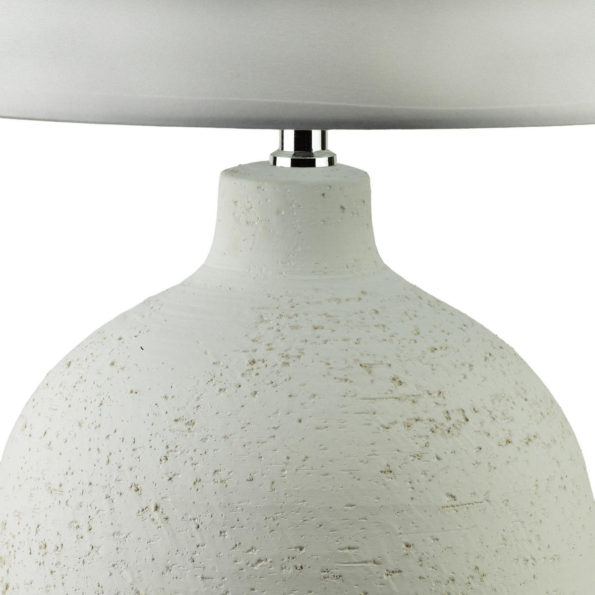 LAMPE mit Schirm 58x36cm - Beige, Keramik (36/36/58cm) - Mondex